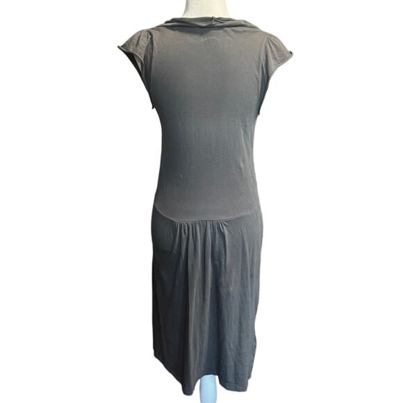 Prairie Underground Organic Cotton Cowl Neck Midi Dress Size S - Picture 3 of 7